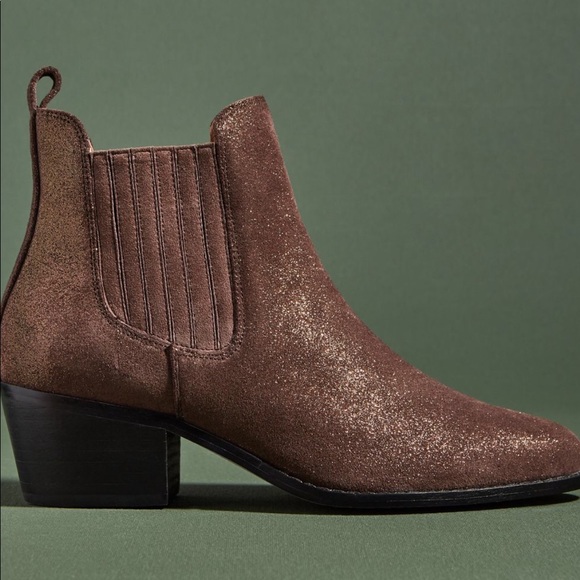 Anthropologie Shoes - NIB Anthropologie Metallic Chelsea Boots